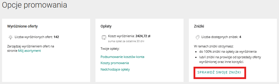Jak sprawdzić czy masz darmowe wyróżnienia?