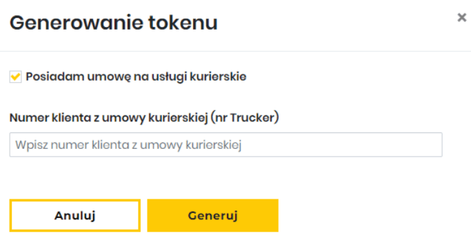Generowanie tokenu