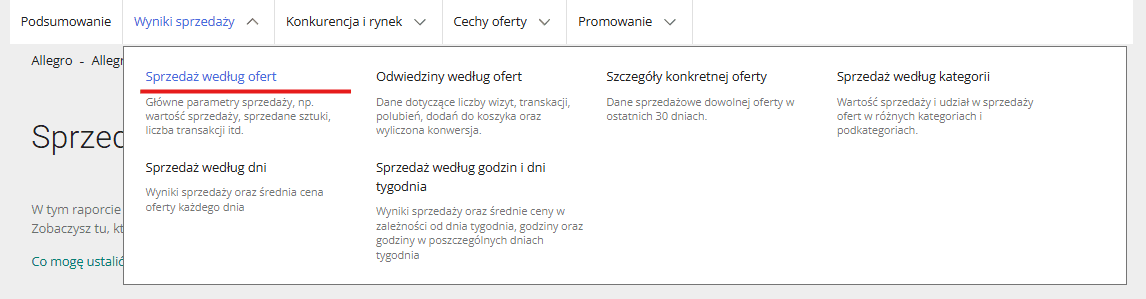 Raport: Sprzedaż według ofert – Twoja prawda o przychodach
