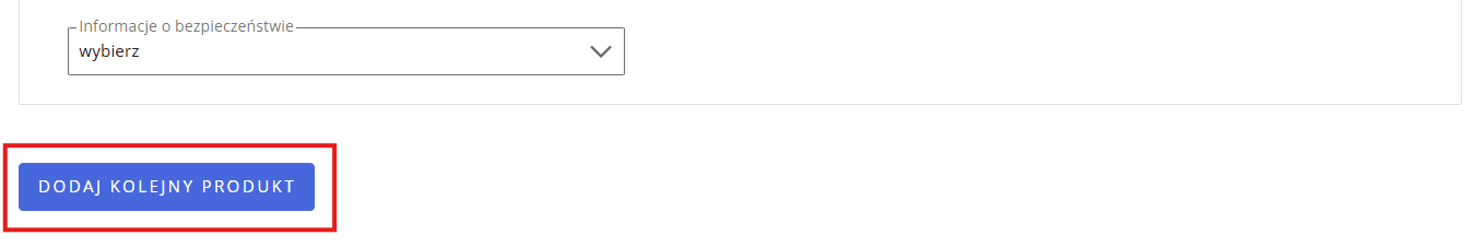 Dodaj kolejny produkt