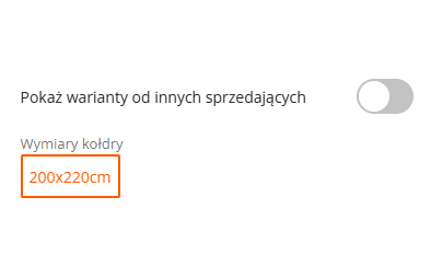 Dostępne warianty w widoku domyślnym wyglądają następująco