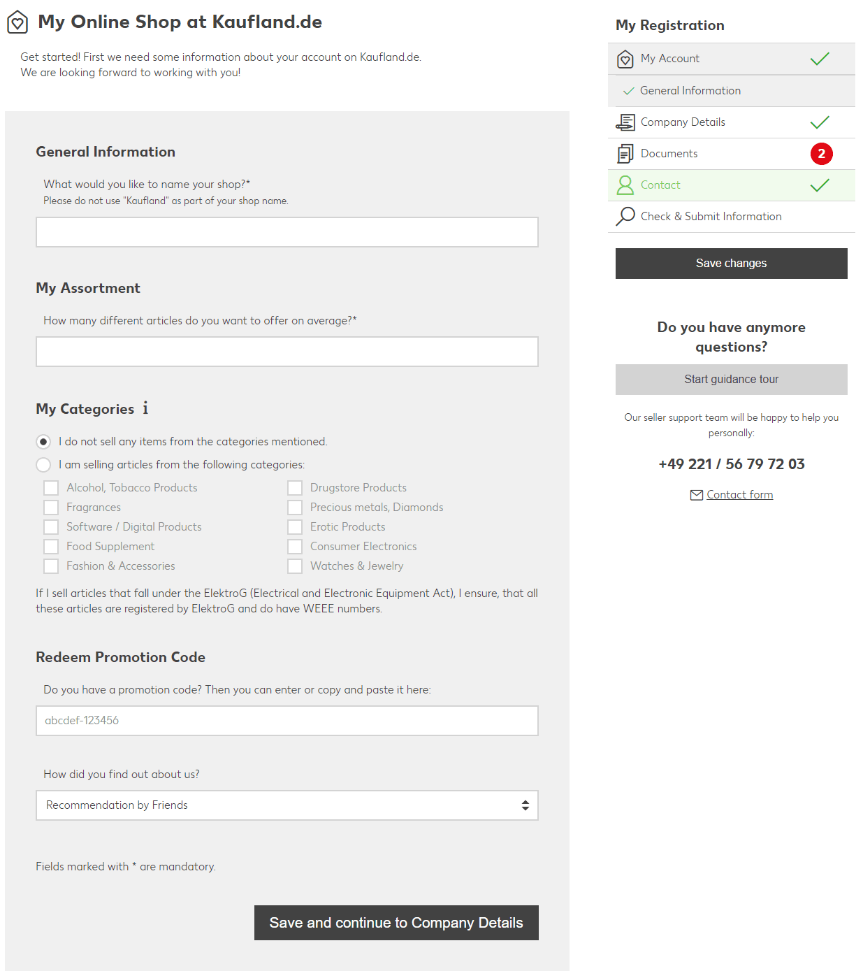 My Contact Person for Kaufland.de