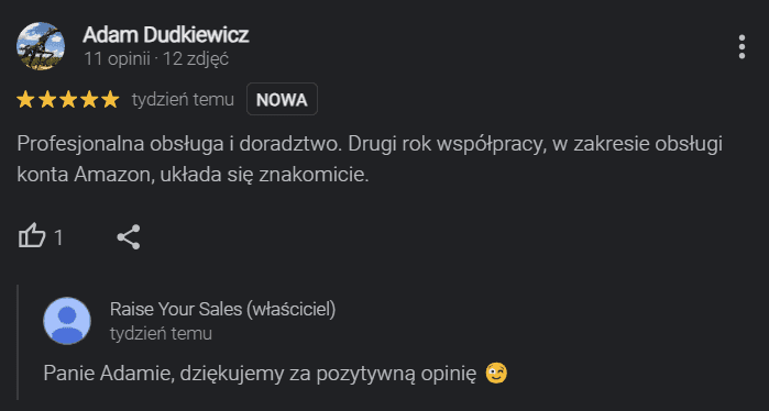 Opinia klienta