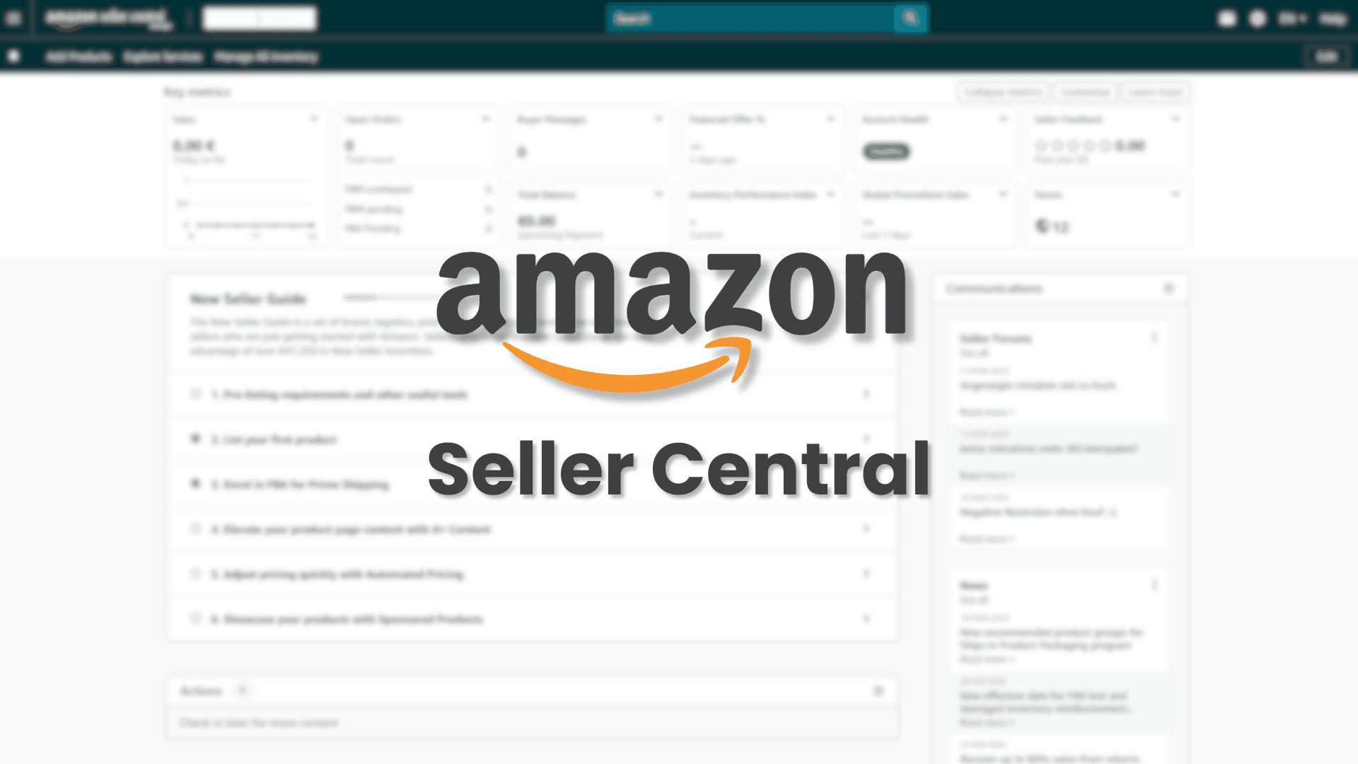 Amazon Seller Central: Twoje centrum zarządzania na Amazonie
