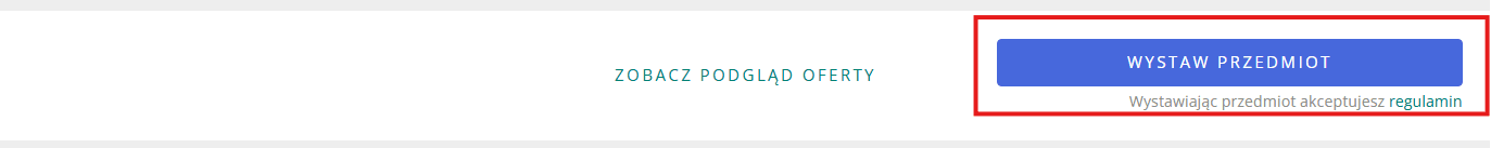 Wystaw przedmiot