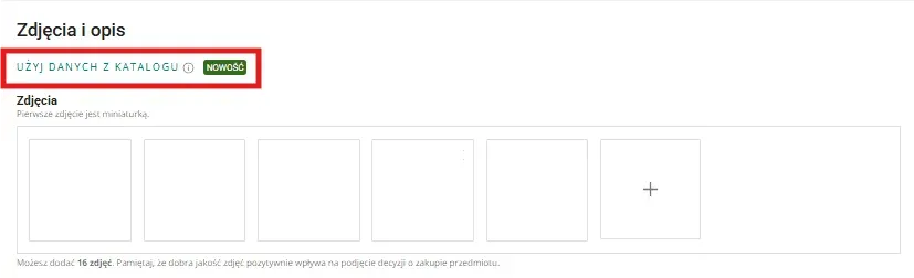 Czy można używać zdjęć z katalogu Allegro?