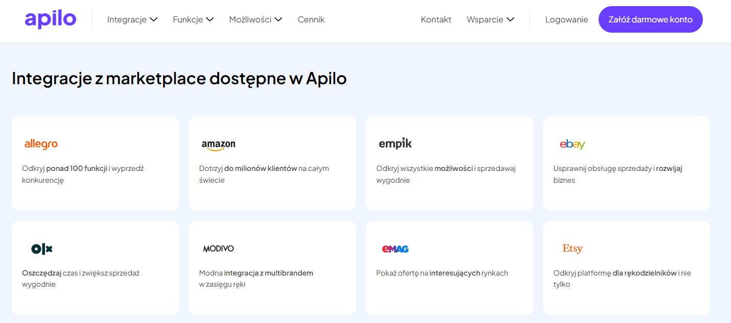Integracja Apilo z Modivo i wystawienie produktów