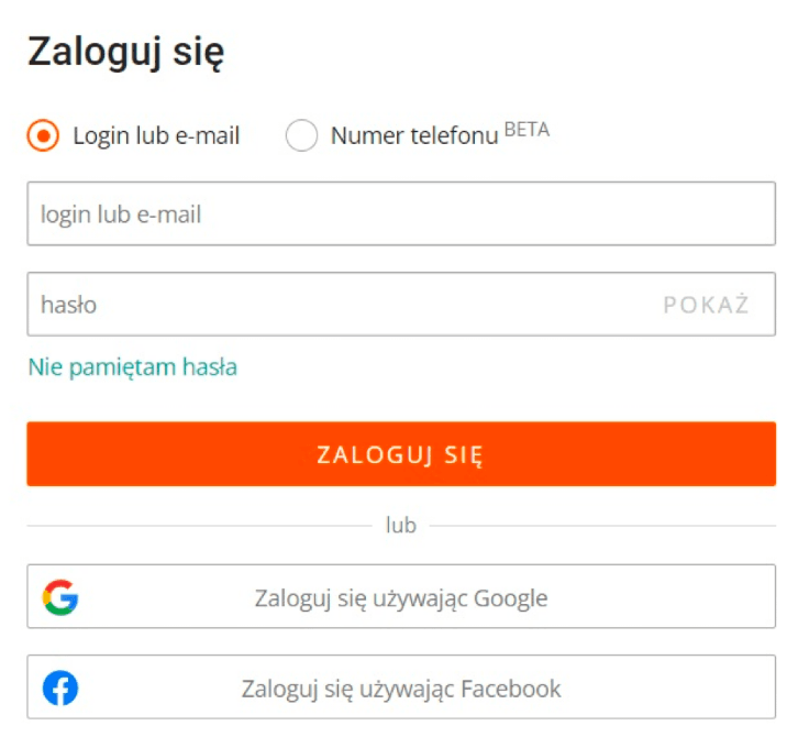 Następnie zostaniesz przekierowany na stronę Allegro