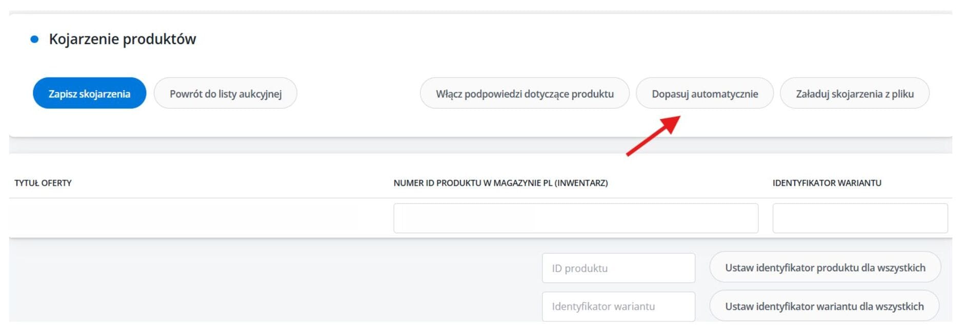 Powiązanie Automatyczne