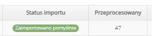Zaimportowano pomyślnie
