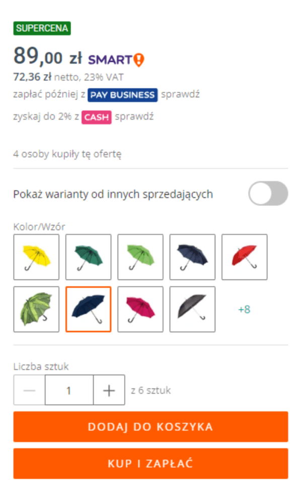 Oferty wielowariantowe