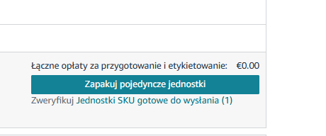 Zapakuj pojedyncze jednostki